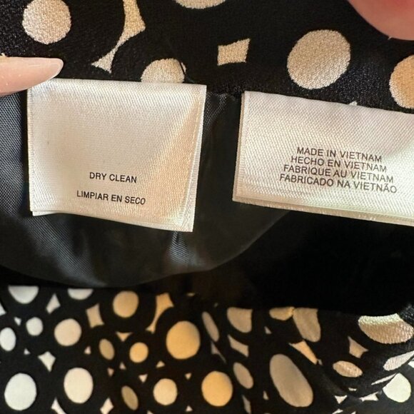JONES Studio Separates Pencil Skirts Black and White Circle Pencil Skirt Size 6 - Picture 5 of 6
